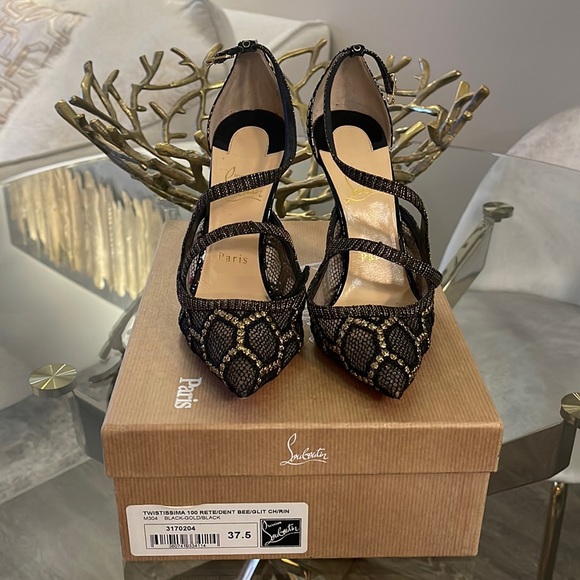 Christian Louboutin Twistissima 100mm size 37.5 - Picture 2 of 6